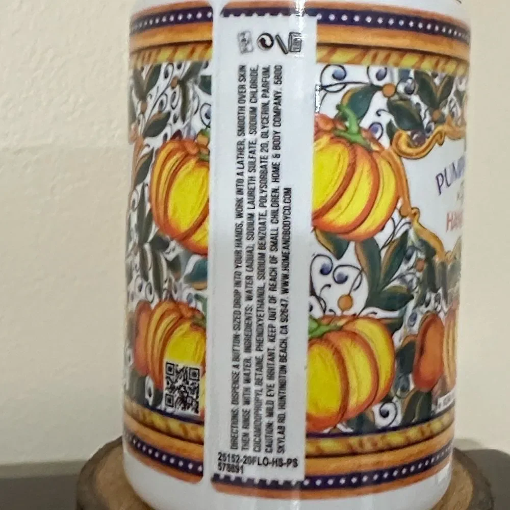 Home and Body Co Pumpkin Spice Florian Scented Hand Cleansing Soap